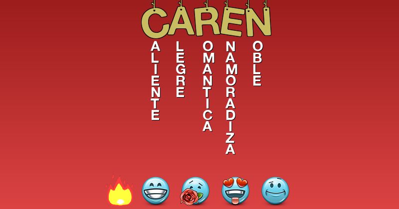 Emoticones para caren - Emoticones para tu nombre