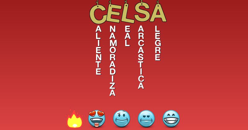 Emoticones para celsa - Emoticones para tu nombre