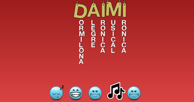 Emoticones para daimi - Emoticones para tu nombre