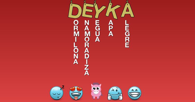 Emoticones para deyka - Emoticones para tu nombre