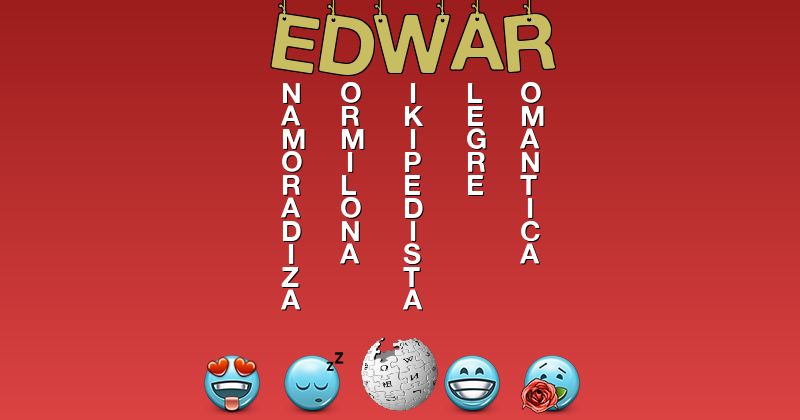 Emoticones para edwar - Emoticones para tu nombre
