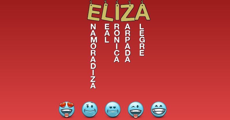 Emoticones para eliza - Emoticones para tu nombre