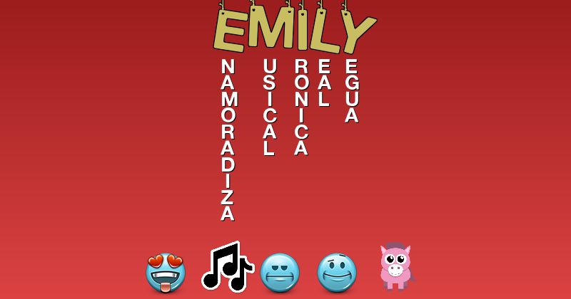 Emoticones para emily - Emoticones para tu nombre