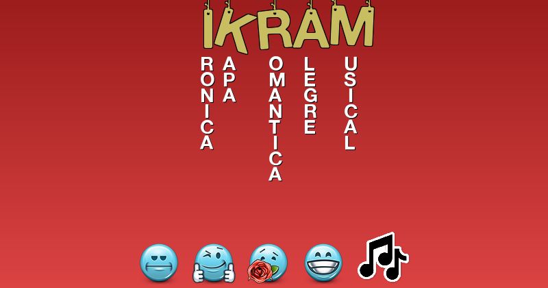 Emoticones para ikram - Emoticones para tu nombre