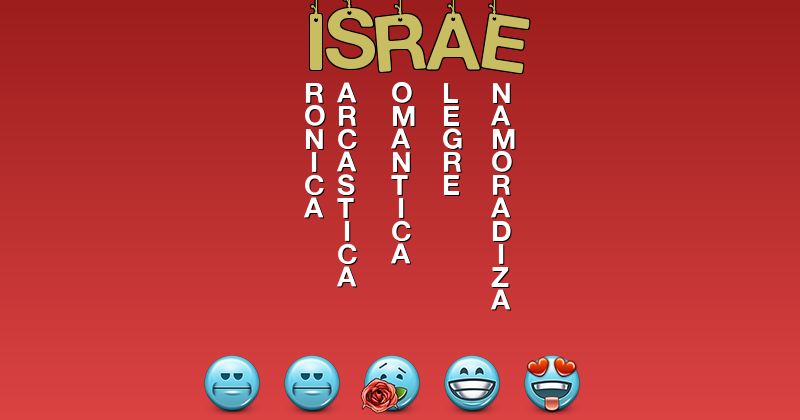 Emoticones para israe - Emoticones para tu nombre