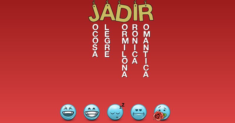 Emoticones para jadir - Emoticones para tu nombre