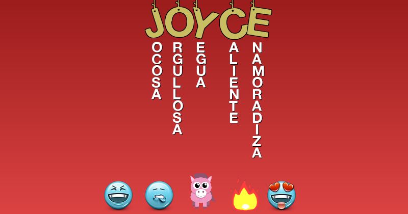 Emoticones para joyce - Emoticones para tu nombre