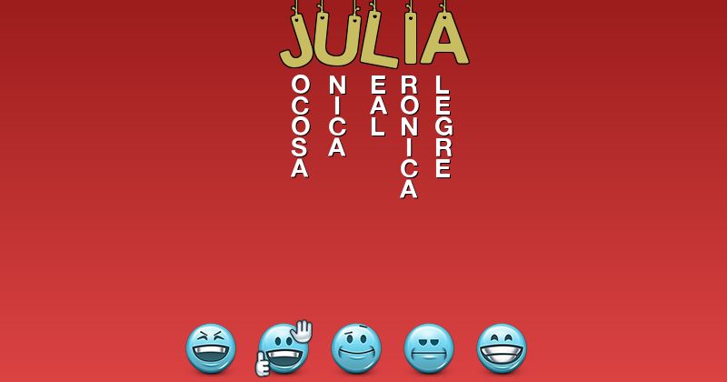 Emoticones para julia - Emoticones para tu nombre