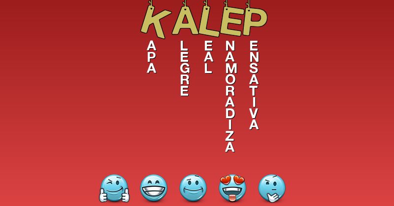 Emoticones para kalep - Emoticones para tu nombre