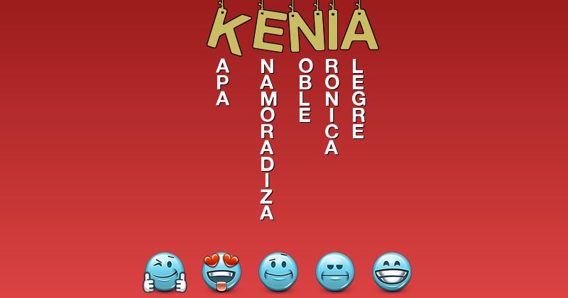 Emoticones para kenia - Emoticones para tu nombre
