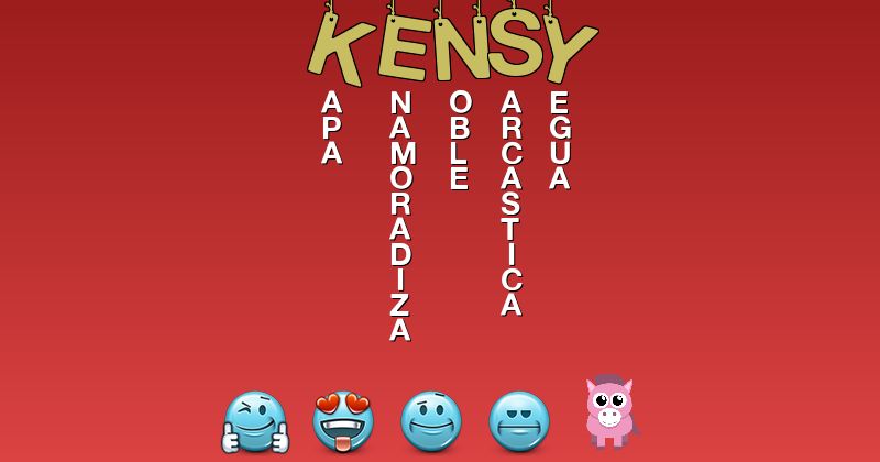 Emoticones para kensy - Emoticones para tu nombre
