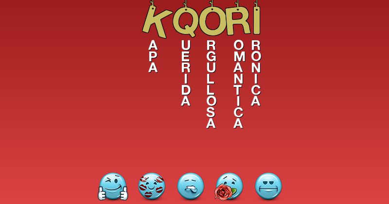 Emoticones para kqori - Emoticones para tu nombre