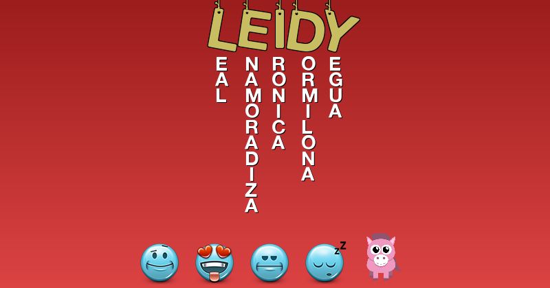 Emoticones para leidy - Emoticones para tu nombre