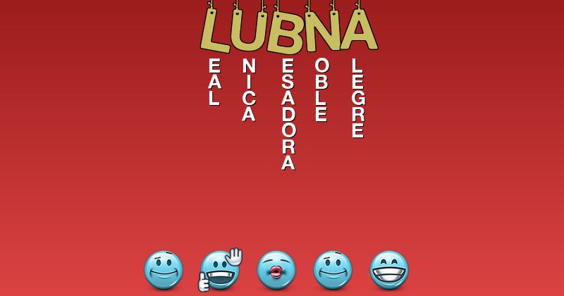 Emoticones para lubna - Emoticones para tu nombre