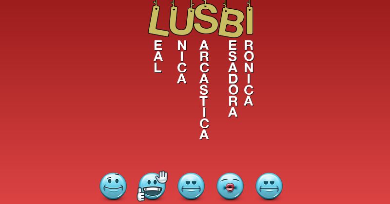 Emoticones para lusbi - Emoticones para tu nombre