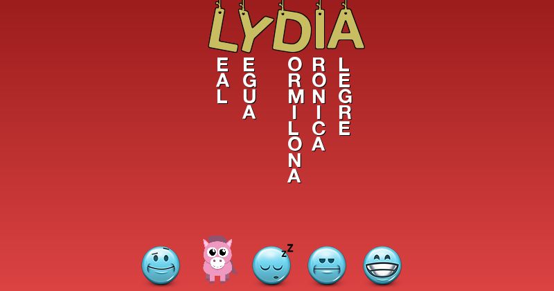 Emoticones para lydia - Emoticones para tu nombre
