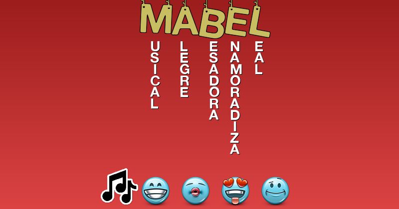 Emoticones para mabel - Emoticones para tu nombre