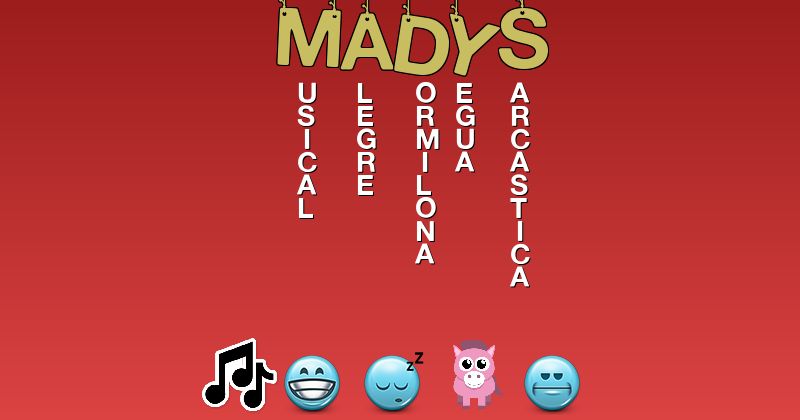 Emoticones para madys - Emoticones para tu nombre