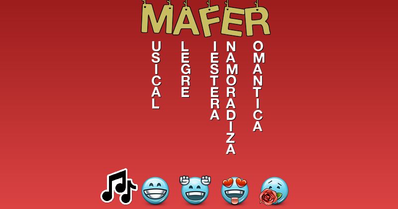 Emoticones para mafer - Emoticones para tu nombre