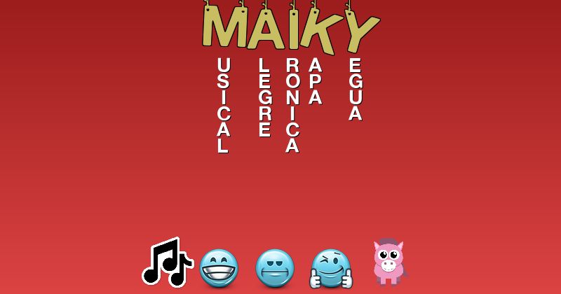 Emoticones para maiky - Emoticones para tu nombre