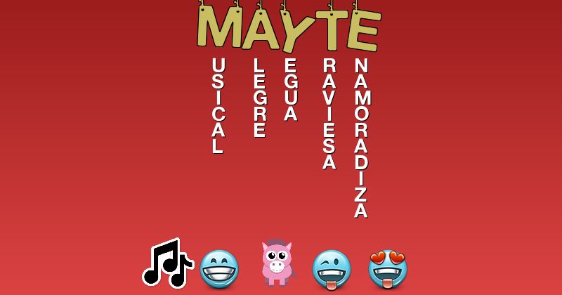 Emoticones para mayte - Emoticones para tu nombre