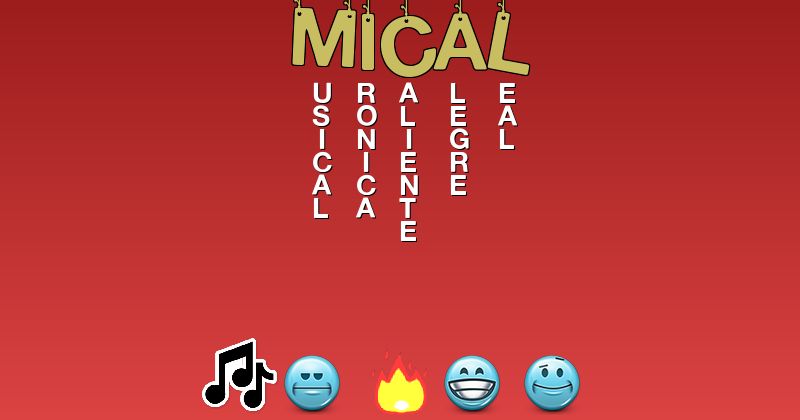 Emoticones para mical - Emoticones para tu nombre