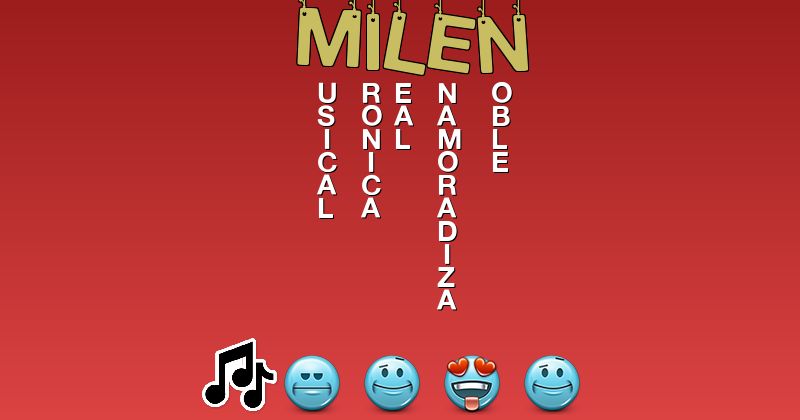 Emoticones para milen - Emoticones para tu nombre