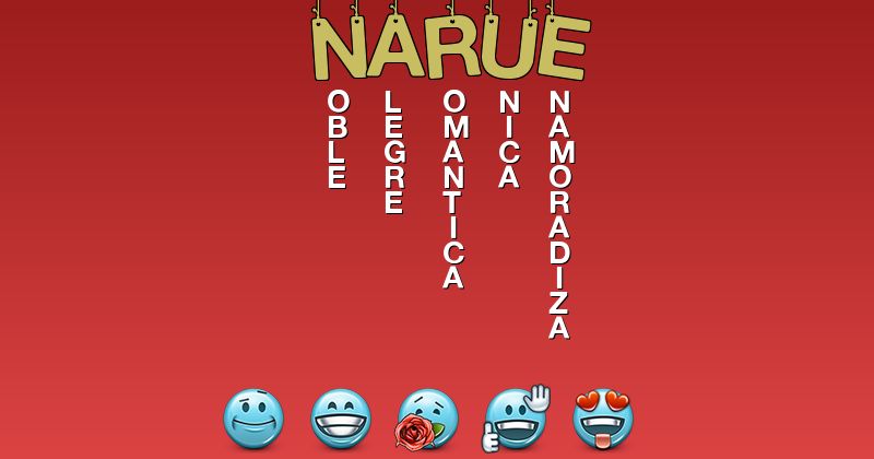 Emoticones para narue - Emoticones para tu nombre