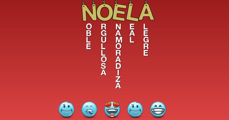 Emoticones para noela - Emoticones para tu nombre