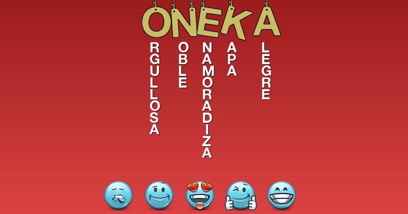 Emoticones para oneka - Emoticones para tu nombre