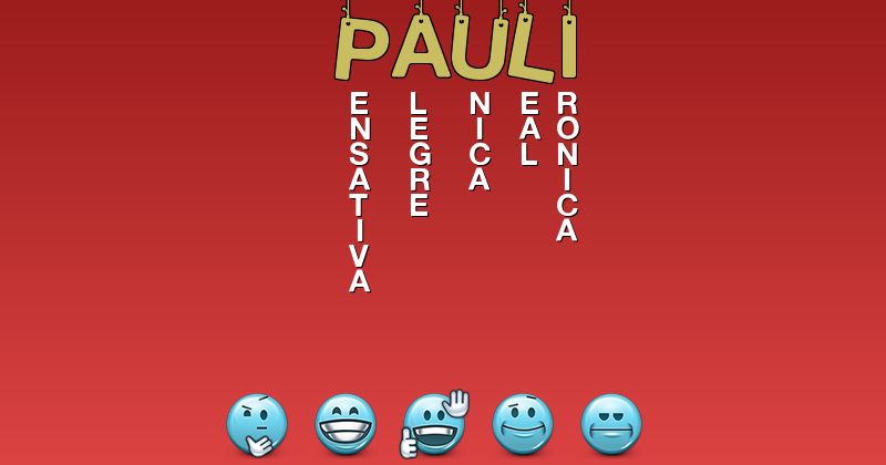 Emoticones para pauli - Emoticones para tu nombre