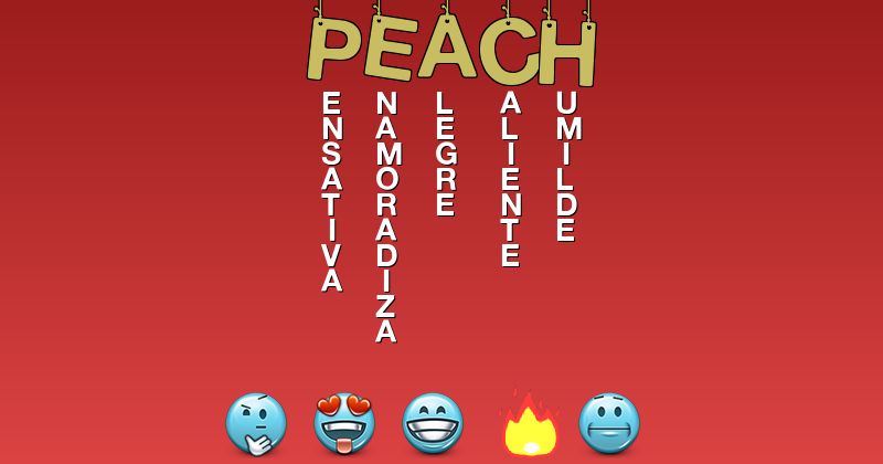 Emoticones para peach - Emoticones para tu nombre
