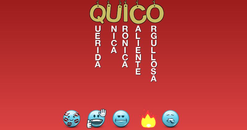 Emoticones para quico - Emoticones para tu nombre