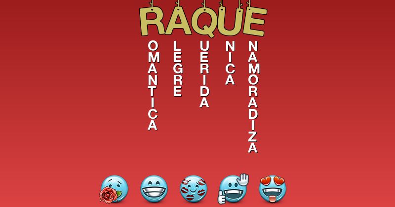 Emoticones para raque - Emoticones para tu nombre