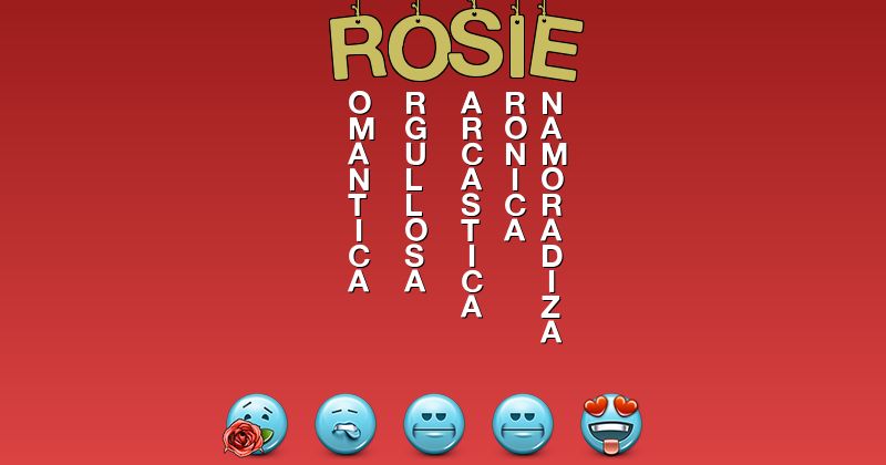 Emoticones para rosie - Emoticones para tu nombre