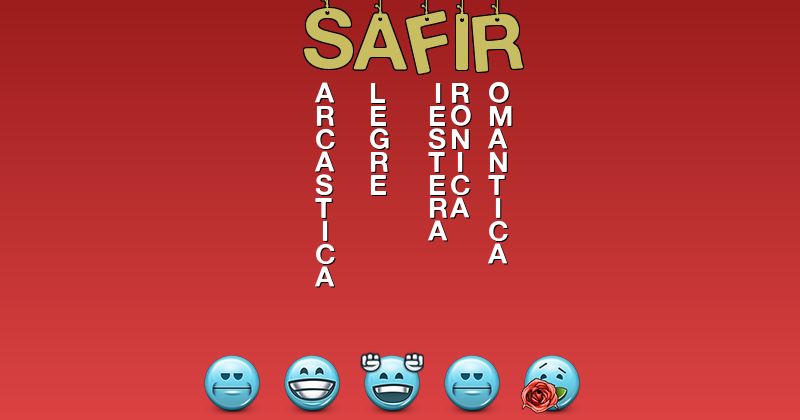 Emoticones para safir - Emoticones para tu nombre