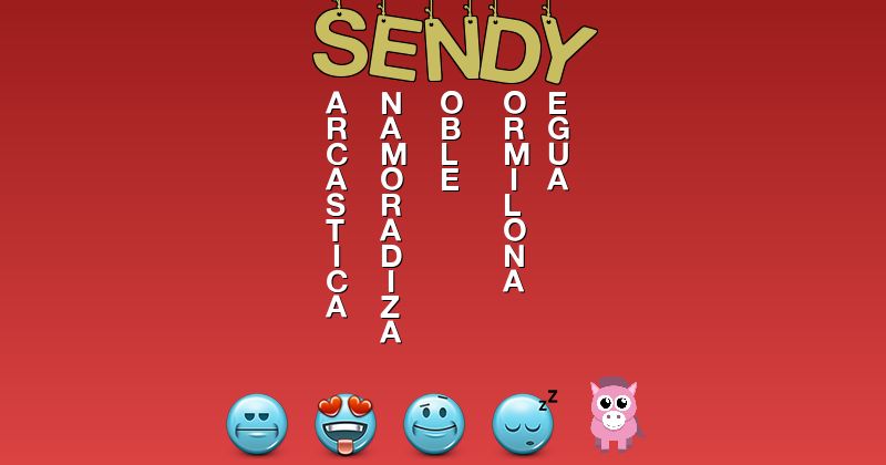 Emoticones para sendy - Emoticones para tu nombre