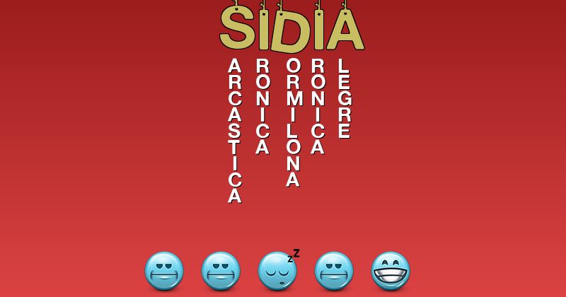 Emoticones para sidia - Emoticones para tu nombre