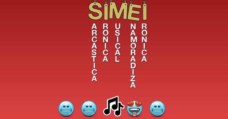 Emoticones para simei - Emoticones para tu nombre
