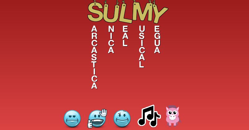 Emoticones para sulmy - Emoticones para tu nombre