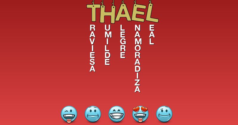 Emoticones para thael - Emoticones para tu nombre