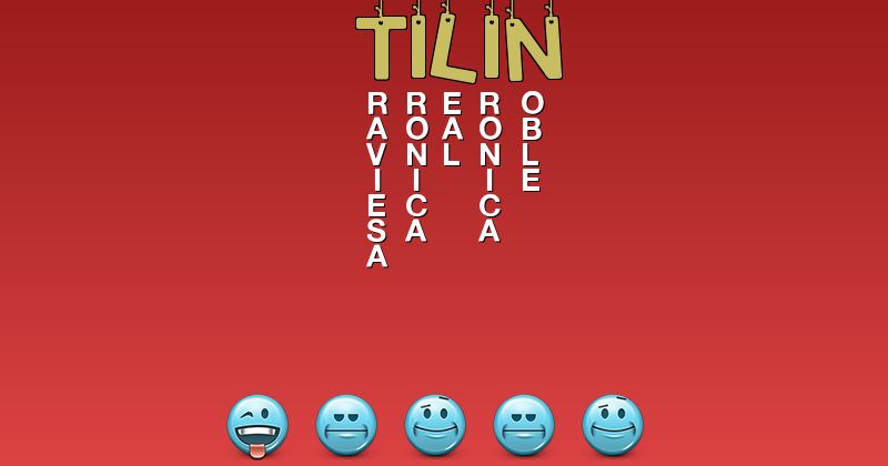 Emoticones para tilin - Emoticones para tu nombre