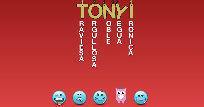 Emoticones para tonyi - Emoticones para tu nombre