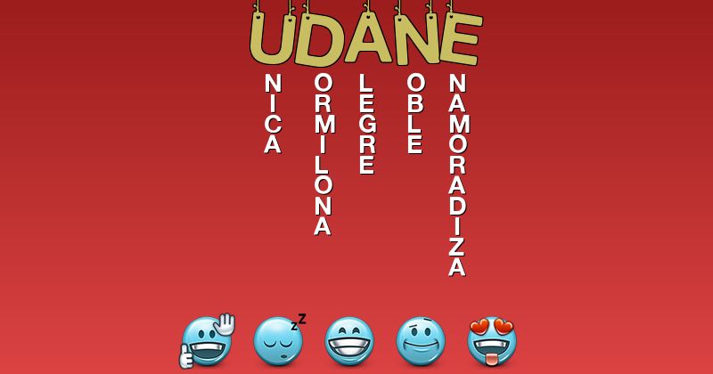 Emoticones para udane - Emoticones para tu nombre
