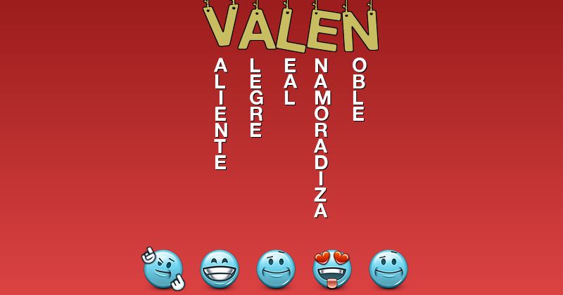 Emoticones para valen - Emoticones para tu nombre