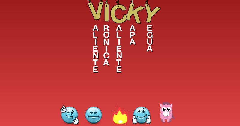 Emoticones para vicky - Emoticones para tu nombre