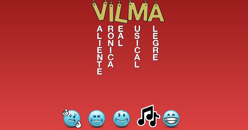 Emoticones para vilma - Emoticones para tu nombre