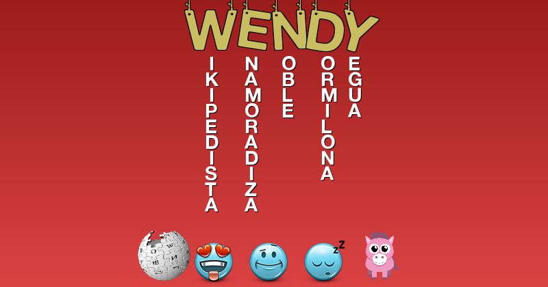 Emoticones para wendy - Emoticones para tu nombre