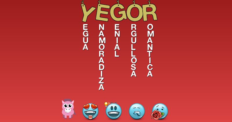 Emoticones para yegor - Emoticones para tu nombre