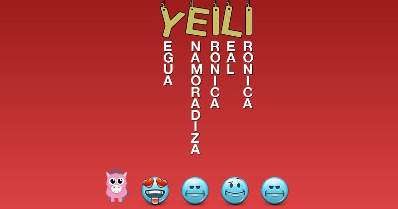 Emoticones para yeili - Emoticones para tu nombre